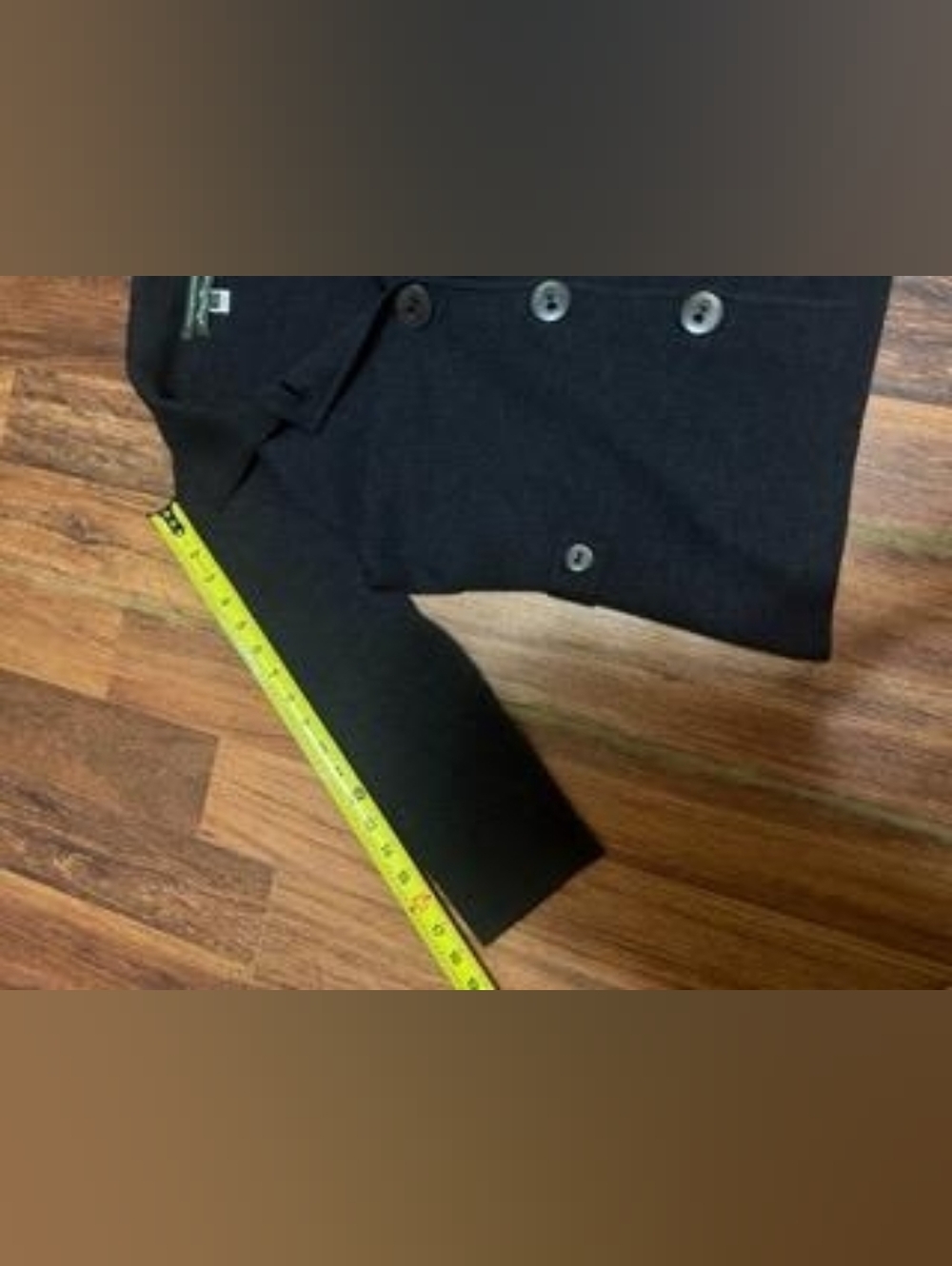 Classic Black Double-Breasted Coat